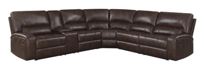 Brunson 3-Piece Upholstered Motion Sectional Brown - 600440 - Bien Home Furniture &amp; Electronics