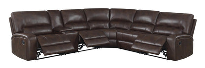 Brunson 3-Piece Upholstered Motion Sectional Brown - 600440 - Bien Home Furniture &amp; Electronics