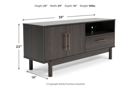 Brymont Dark Gray 59&quot; TV Stand - EW1011-268 - Bien Home Furniture &amp; Electronics