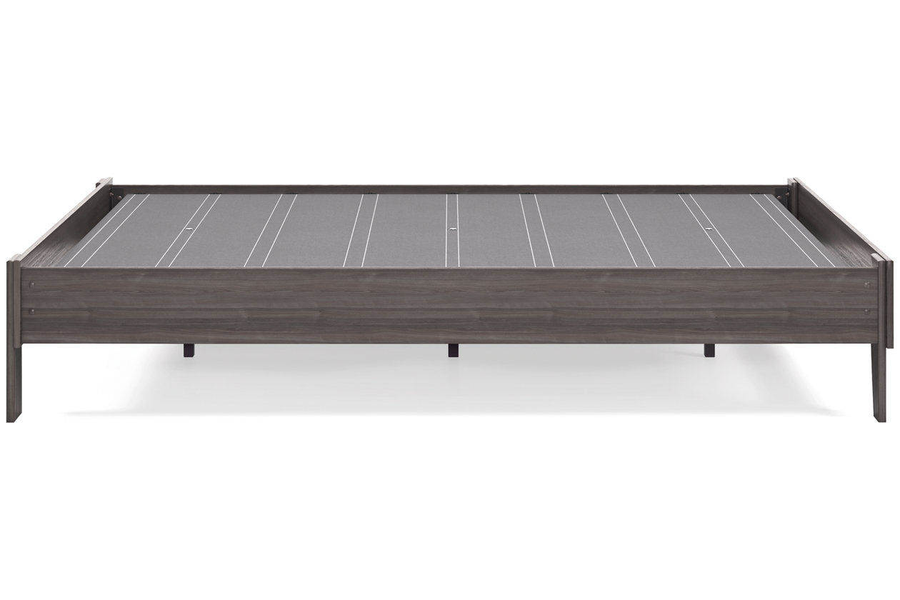 Brymont Dark Gray Queen Platform Bed - EB1011-113 - Bien Home Furniture &amp; Electronics