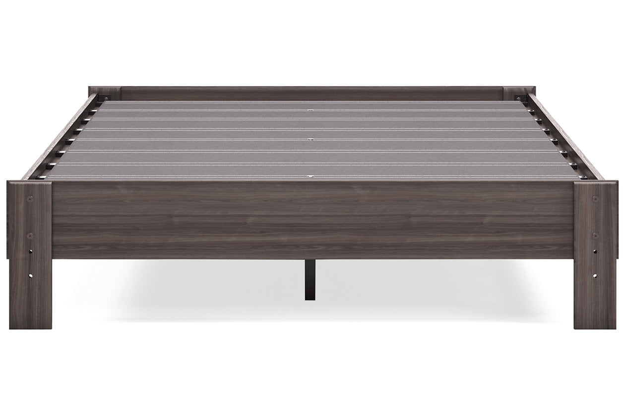 Brymont Dark Gray Queen Platform Bed - EB1011-113 - Bien Home Furniture &amp; Electronics
