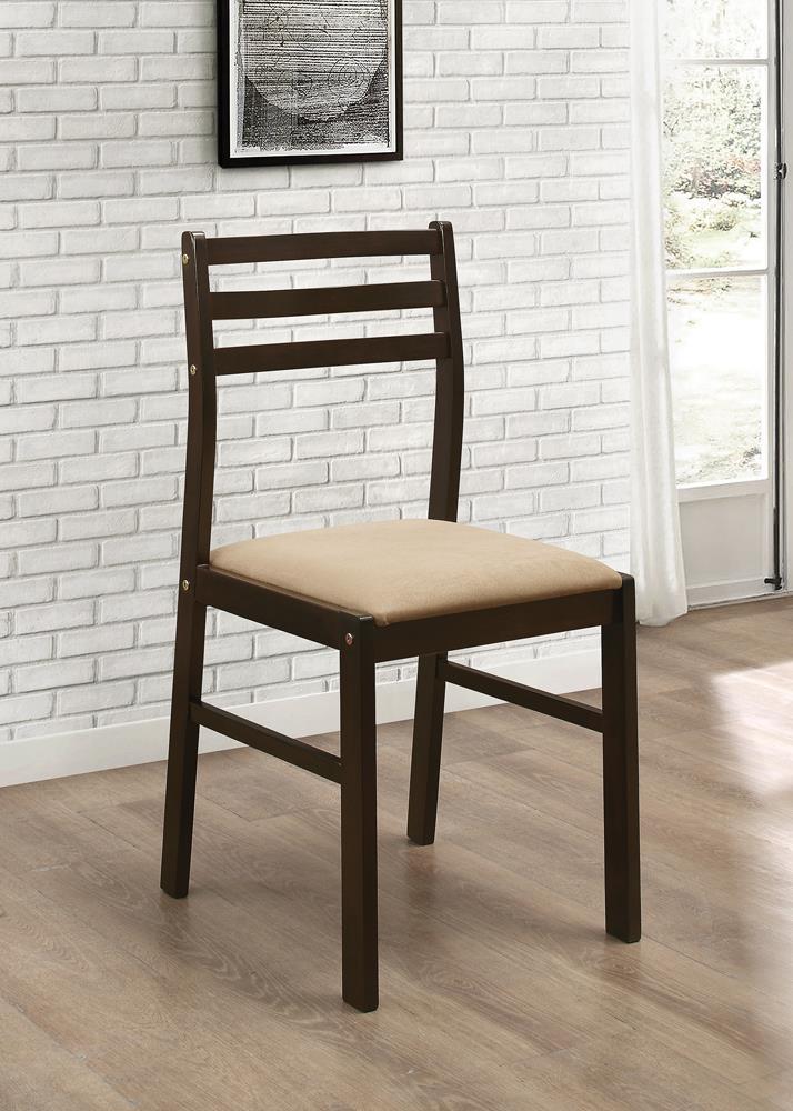 Bucknell 3-Piece Dining Set with Drop Leaf Cappuccino/Tan - 130005 - Bien Home Furniture &amp; Electronics