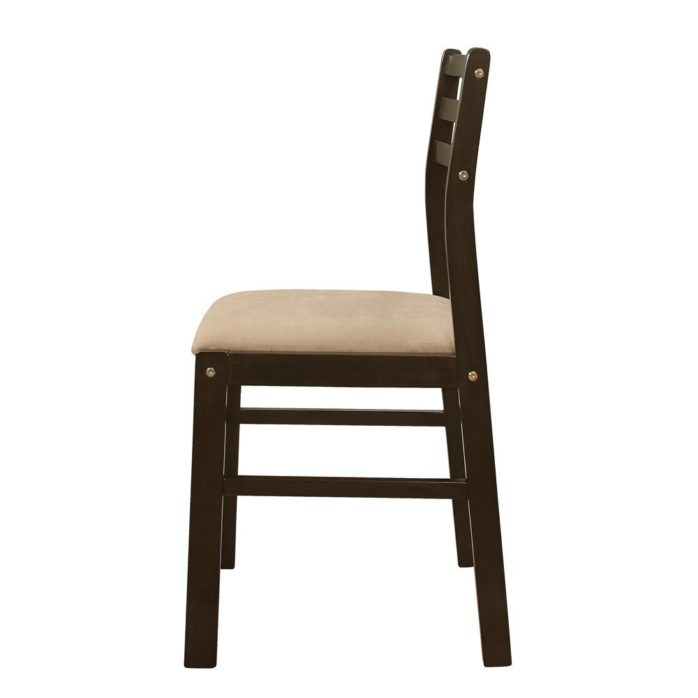 Bucknell 3-Piece Dining Set with Drop Leaf Cappuccino/Tan - 130005 - Bien Home Furniture &amp; Electronics