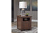 Budmore Brown End Table with USB Ports & Outlets - T372-3 - Bien Home Furniture & Electronics