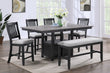 Buford Charcoal/Black Extendable Counter Height Dining Set - SET | 2773LG-T-4272 | 2773LG-S-24(2) - Bien Home Furniture & Electronics