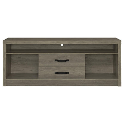 Burke 2-Drawer TV Console Gray Driftwood - 701024 - Bien Home Furniture &amp; Electronics