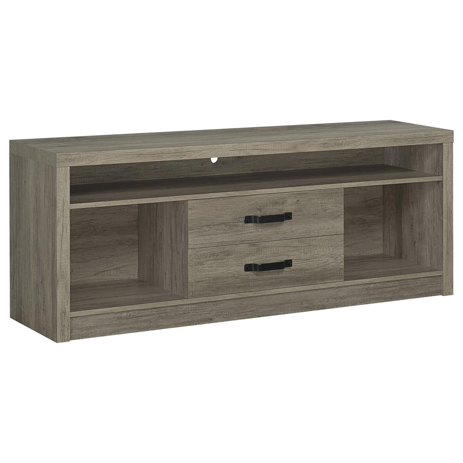 Burke 3-piece Entertainment Center Grey Driftwood - 701024-SET - Bien Home Furniture &amp; Electronics
