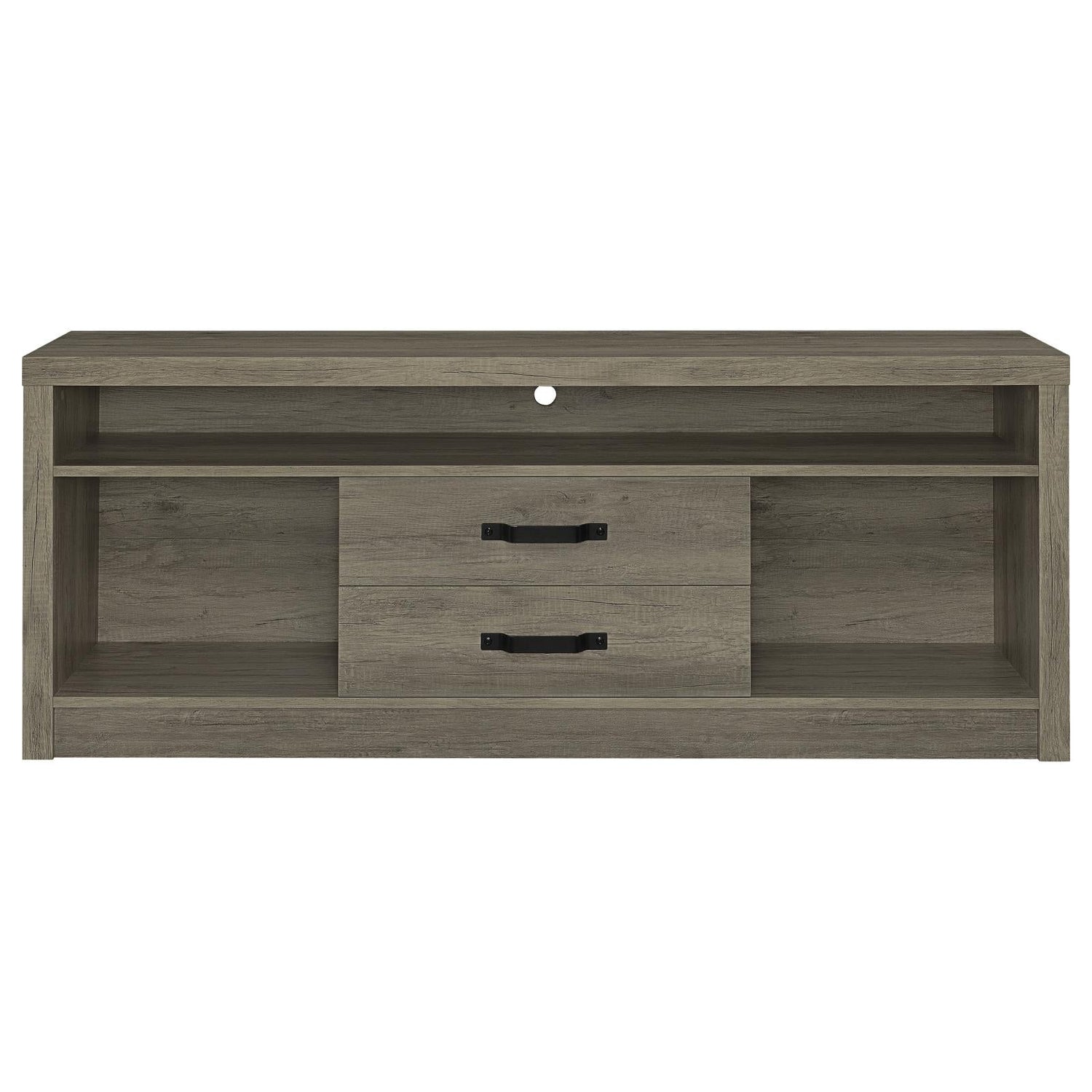 Burke 3-piece Entertainment Center Grey Driftwood - 701024-SET - Bien Home Furniture &amp; Electronics