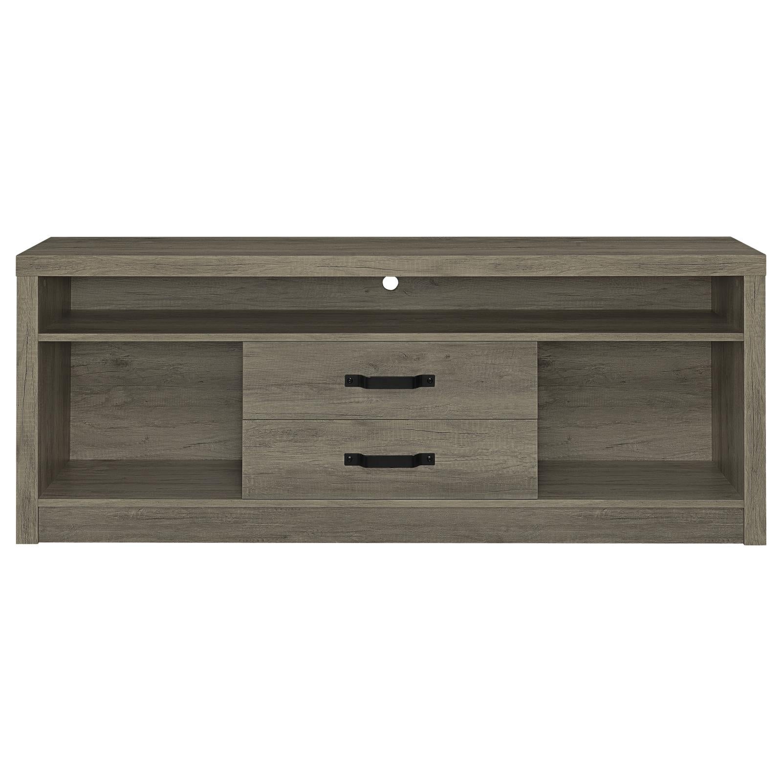 Burke 3-piece Entertainment Center Grey Driftwood - 701024-SET - Bien Home Furniture &amp; Electronics