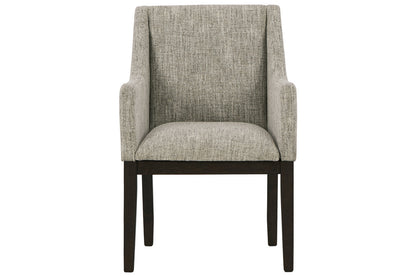 Burkhaus Dark Brown Dining Arm Chair, Set of 2 - D984-01A - Bien Home Furniture &amp; Electronics