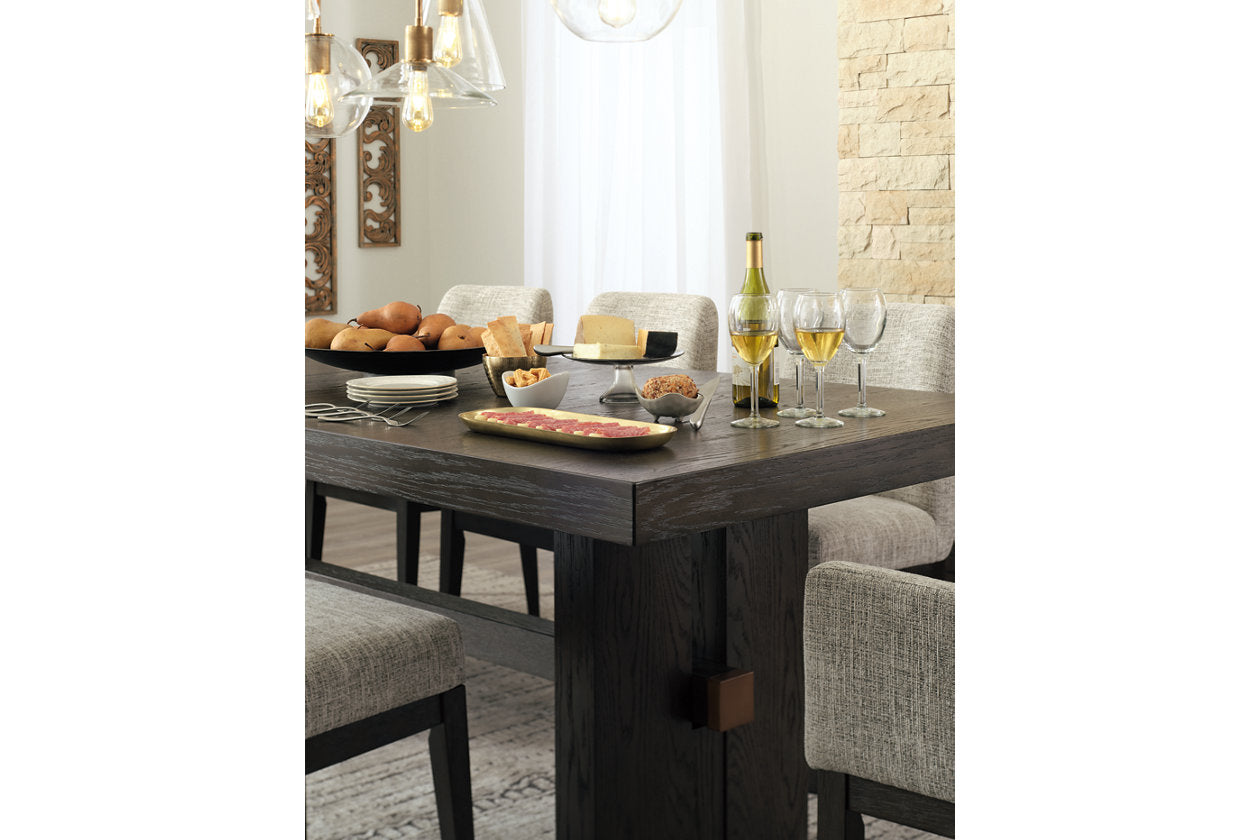 Burkhaus Dark Brown Dining Extension Table - D984-45 - Bien Home Furniture &amp; Electronics