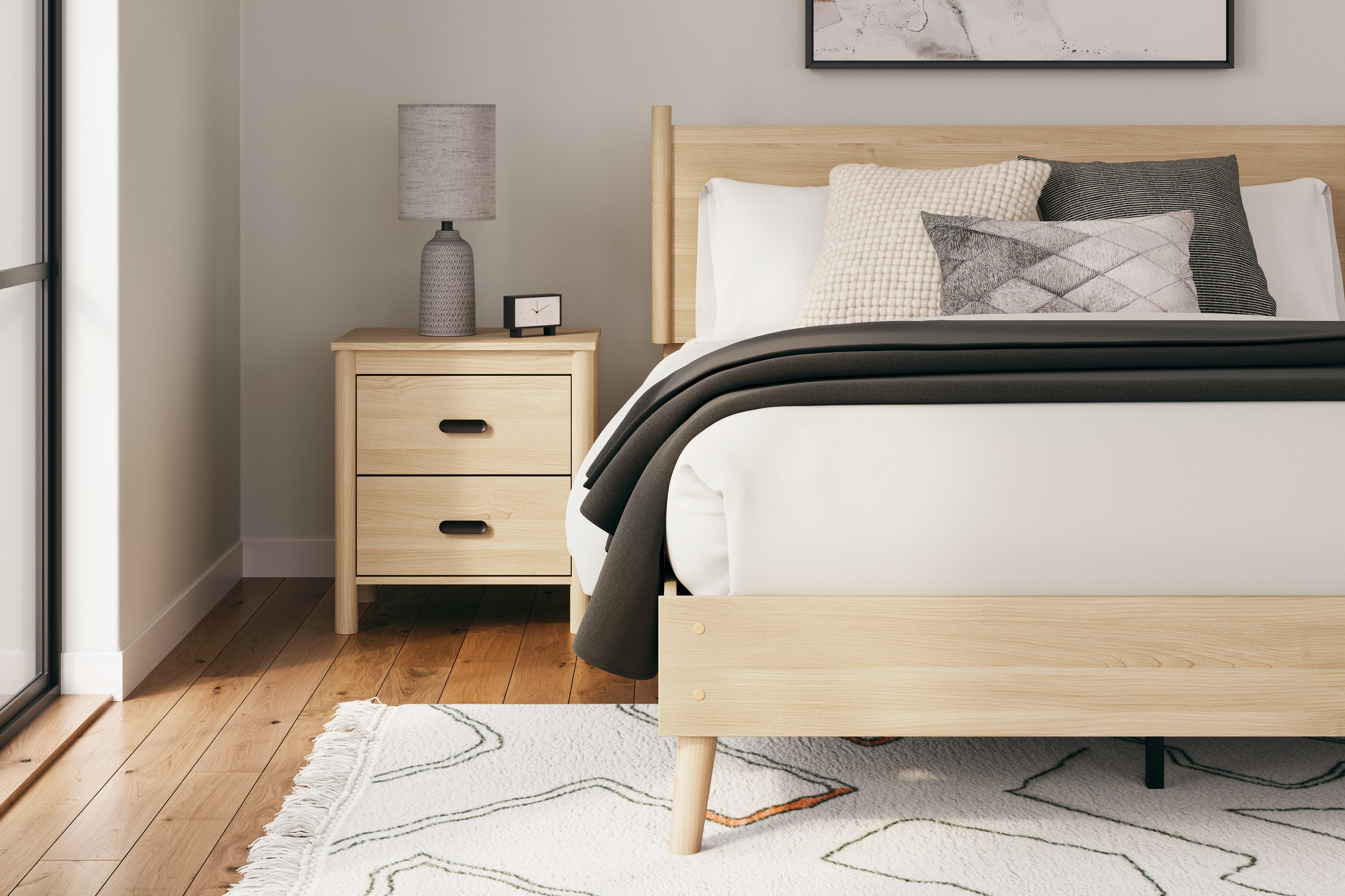 Cabinella Tan Queen Panel Headboard - EB2444-157 - Bien Home Furniture &amp; Electronics
