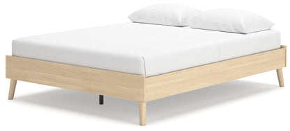 Cabinella Tan Queen Platform Bed - EB2444-113 - Bien Home Furniture &amp; Electronics