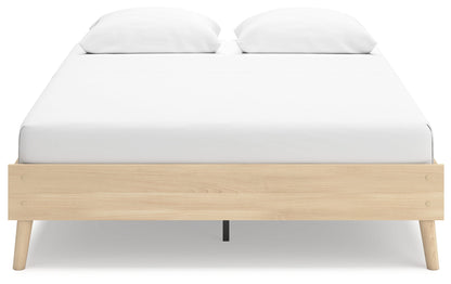 Cabinella Tan Queen Platform Bed - EB2444-113 - Bien Home Furniture &amp; Electronics