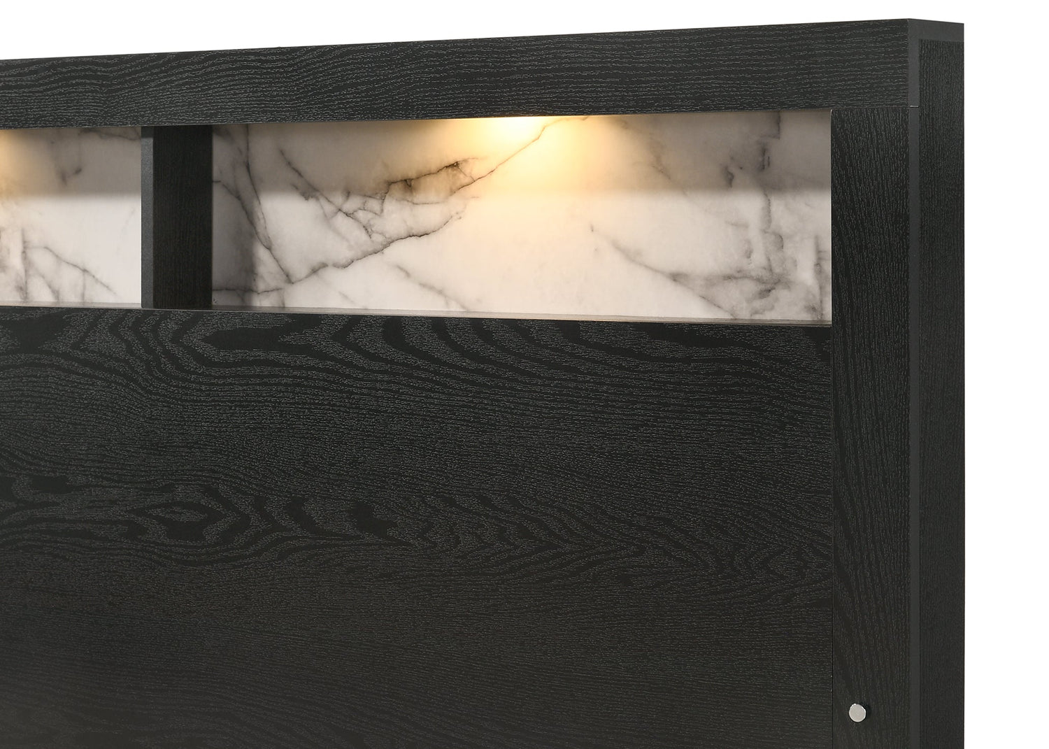 Cadence Black King LED Panel Bed - B4510-K-BED - Bien Home Furniture &amp; Electronics