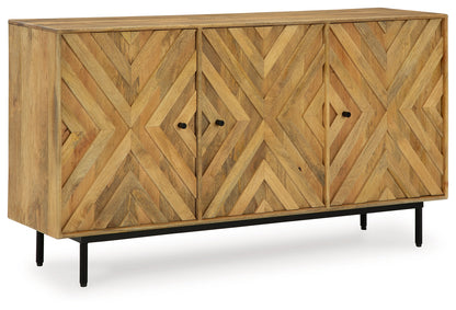 Cadewick Natural Accent Cabinet - A4000570 - Bien Home Furniture &amp; Electronics