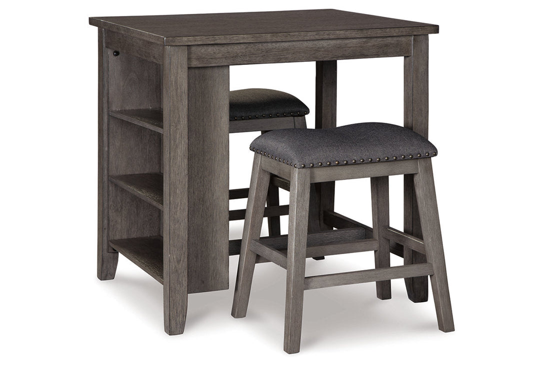Caitbrook Gray 3-Piece Counter Height Set - D388-113 - Bien Home Furniture &amp; Electronics
