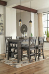 Caitbrook Gray 5-Piece Counter Height Set - SET | D388-13 | D388-124(2) - Bien Home Furniture & Electronics
