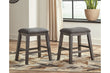 Caitbrook Gray Counter Height Upholstered Barstool, Set of 2 - D388-024 - Bien Home Furniture & Electronics