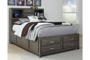 Caitbrook Gray Full Storage Bed with 7 Drawers - SET | B476-74 | B476-77 | B476-88 - Bien Home Furniture & Electronics