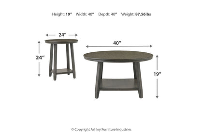 Caitbrook Gray Table, Set of 3 - T188-13 - Bien Home Furniture &amp; Electronics