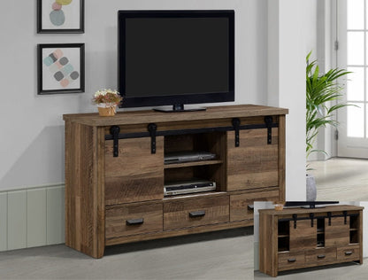 Calhoun Brown 60&quot; TV Stand - B3000-7 - Bien Home Furniture &amp; Electronics