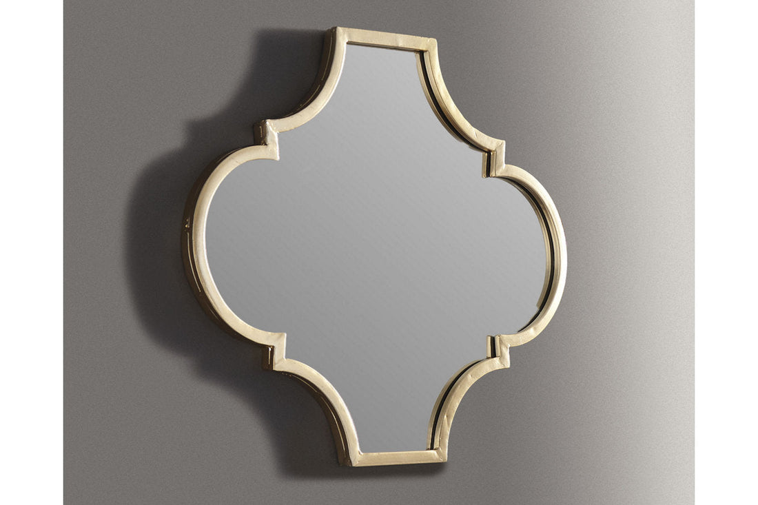 Callie Gold Finish Accent Mirror - A8010155 - Bien Home Furniture &amp; Electronics