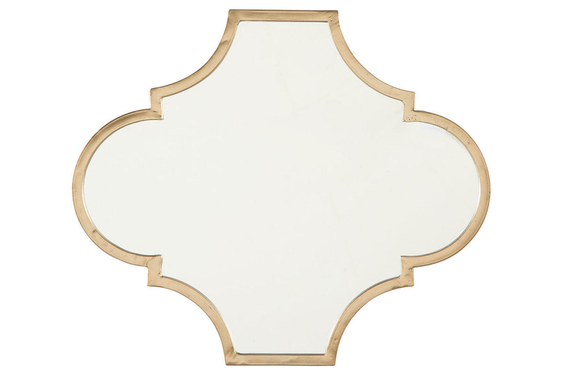 Callie Gold Finish Accent Mirror - A8010155 - Bien Home Furniture &amp; Electronics