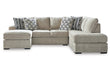Calnita Sisal 2-Piece Sectional with Chaise - 20502S1 - Bien Home Furniture & Electronics