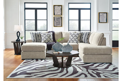 Calnita Sisal 2-Piece Sectional with Chaise - 20502S1 - Bien Home Furniture &amp; Electronics