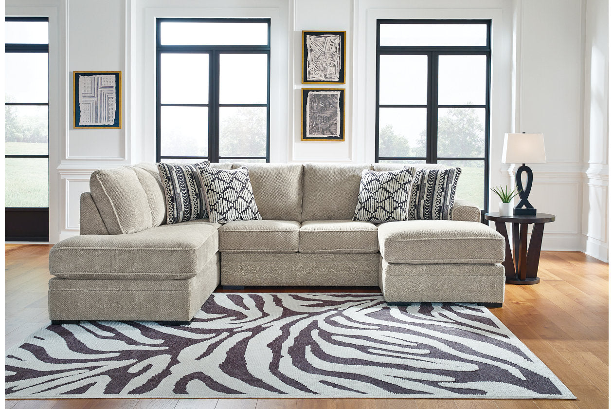 Calnita Sisal 2-Piece Sectional with Chaise - 20502S2 - Bien Home Furniture &amp; Electronics
