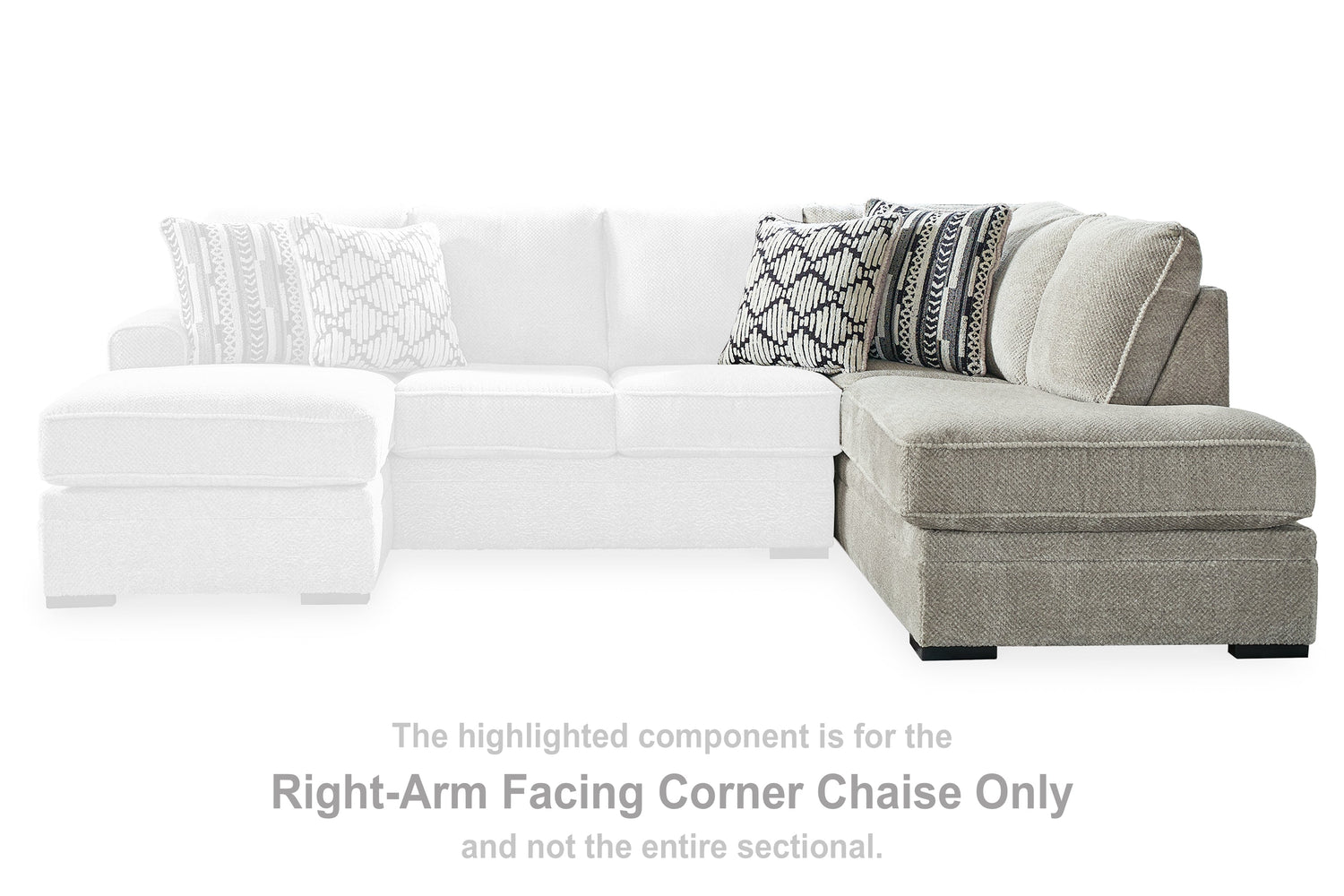 Calnita Sisal Right-Arm Facing Corner Chaise - 2050217 - Bien Home Furniture &amp; Electronics