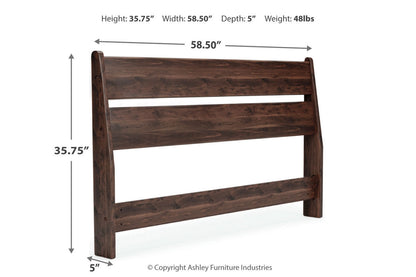 Calverson Mocha Full Panel Headboard - EB3660-156 - Bien Home Furniture &amp; Electronics