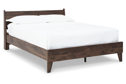 Calverson Mocha Queen Panel Platform Bed - SET | EB3660-113 | EB3660-157 - Bien Home Furniture &amp; Electronics