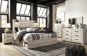 Cambeck Whitewash Double Side Storage Platform Bedroom Set - SET | B192-54 | B192-57 | B192-60(2) | B192-92 | B192-46 | B100-13 - Bien Home Furniture & Electronics