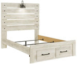 Cambeck Whitewash Full Storage Footboard - B192-84S - Bien Home Furniture &amp; Electronics