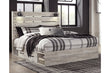 Cambeck Whitewash King Panel Bed with 4 Storage Drawers - SET | B100-14 | B192-56 | B192-58 | B192-60(2) - Bien Home Furniture & Electronics