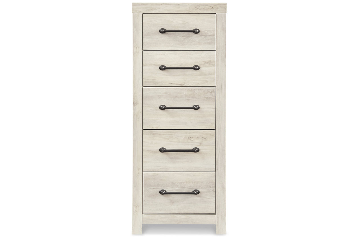 Cambeck Whitewash Narrow Chest of Drawers - B192-11 - Bien Home Furniture &amp; Electronics