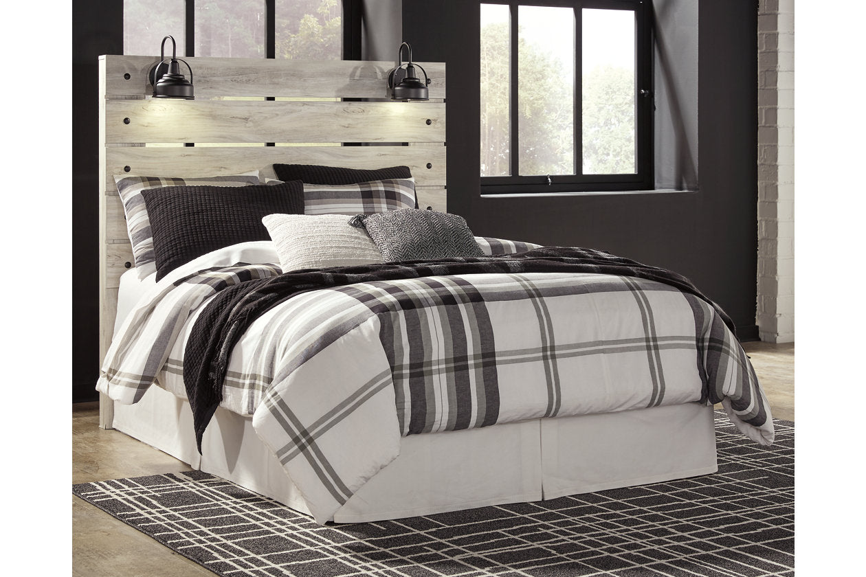 Cambeck Whitewash Queen Panel Headboard - B192-57 - Bien Home Furniture &amp; Electronics