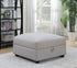 Cambria Square Storage Ottoman Gray - 551513 - Bien Home Furniture & Electronics