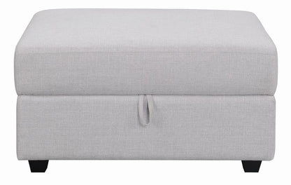 Cambria Square Storage Ottoman Gray - 551513 - Bien Home Furniture &amp; Electronics