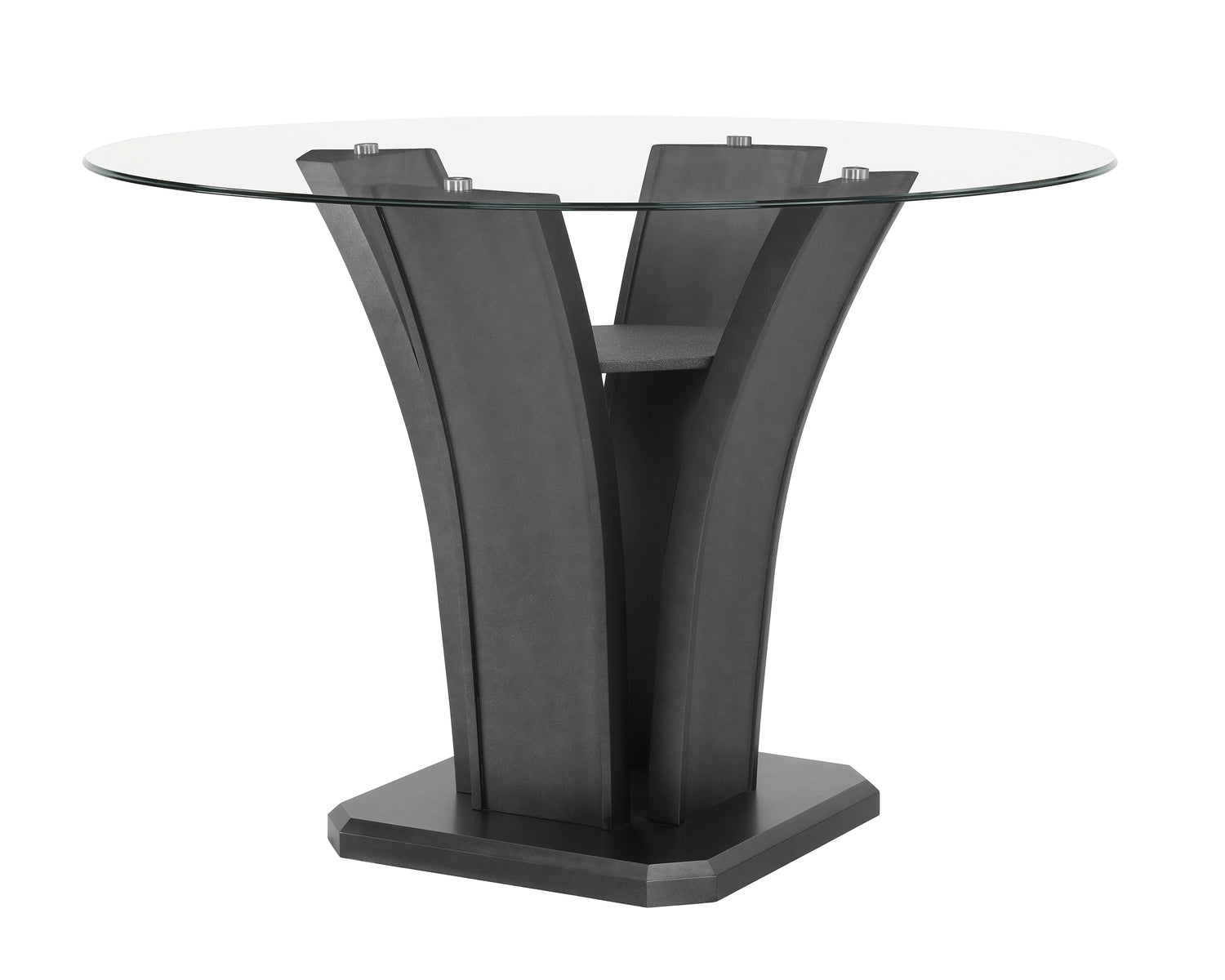 Camelia Gray Round Counter Height Table - SET | 1716T-54-BSL | 1716T-54RD-GL - Bien Home Furniture &amp; Electronics