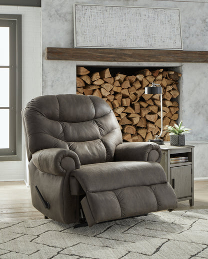 Camera Time Gunmetal Recliner - 6570729 - Bien Home Furniture &amp; Electronics