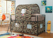 Camouflage Tent Loft Bed with Ladder Army Green - 460331 - Bien Home Furniture & Electronics