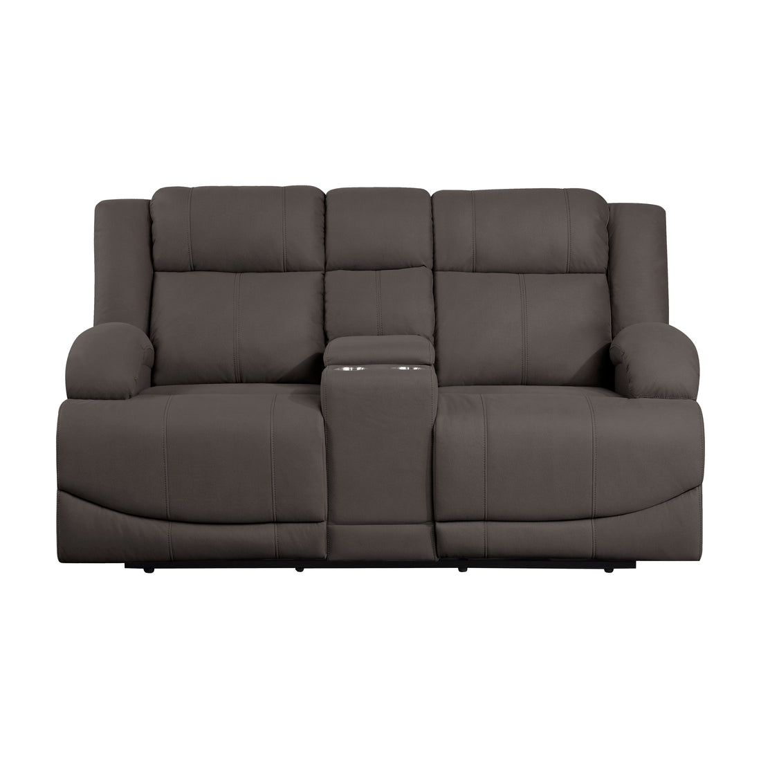 Camryn Chocolate Power Double Reclining Loveseat - 9207CHC-2PW - Bien Home Furniture &amp; Electronics