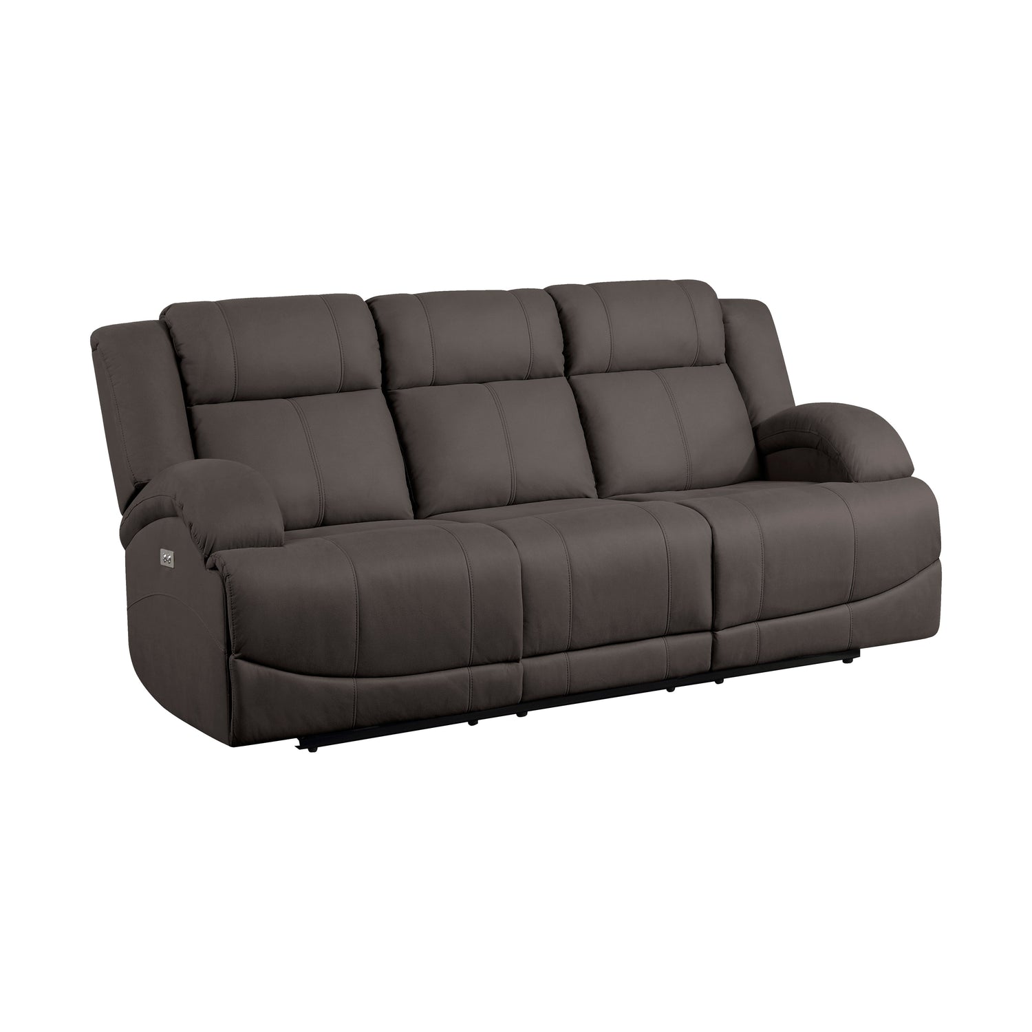 Camryn Chocolate Power Double Reclining Sofa - 9207CHC-3PW - Bien Home Furniture &amp; Electronics