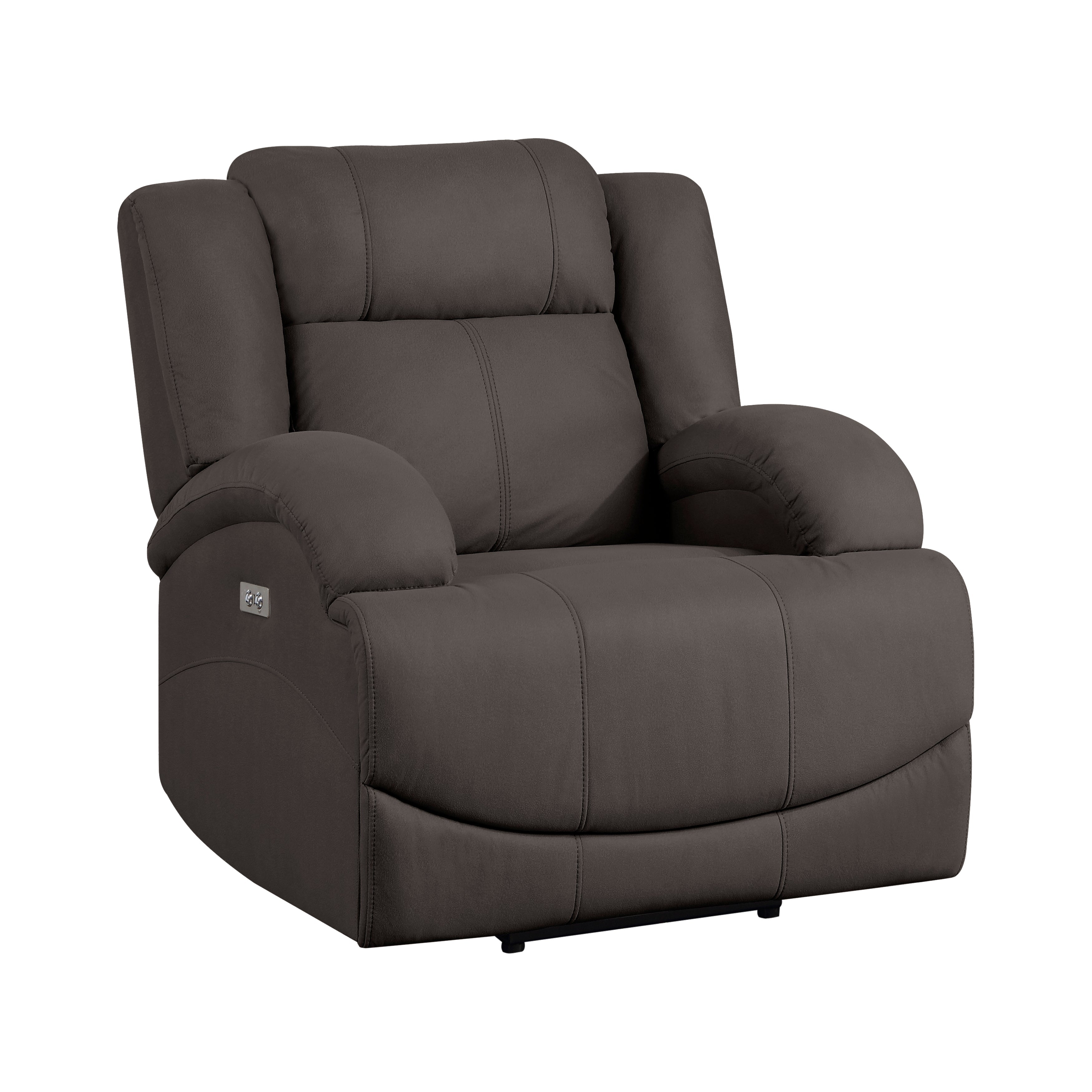 Camryn Chocolate Power Reclining Chair - 9207CHC-1PW - Bien Home Furniture &amp; Electronics