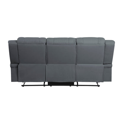 Camryn Graphite Blue Double Reclining Sofa - 9207GPB-3 - Bien Home Furniture &amp; Electronics