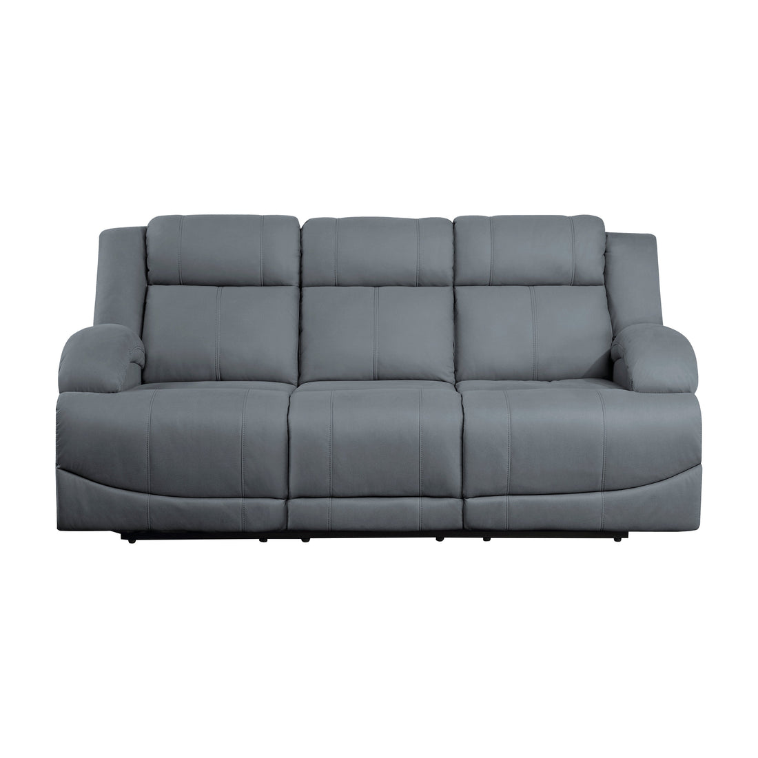 Camryn Graphite Blue Power Double Reclining Sofa - 9207GPB-3PW - Bien Home Furniture &amp; Electronics