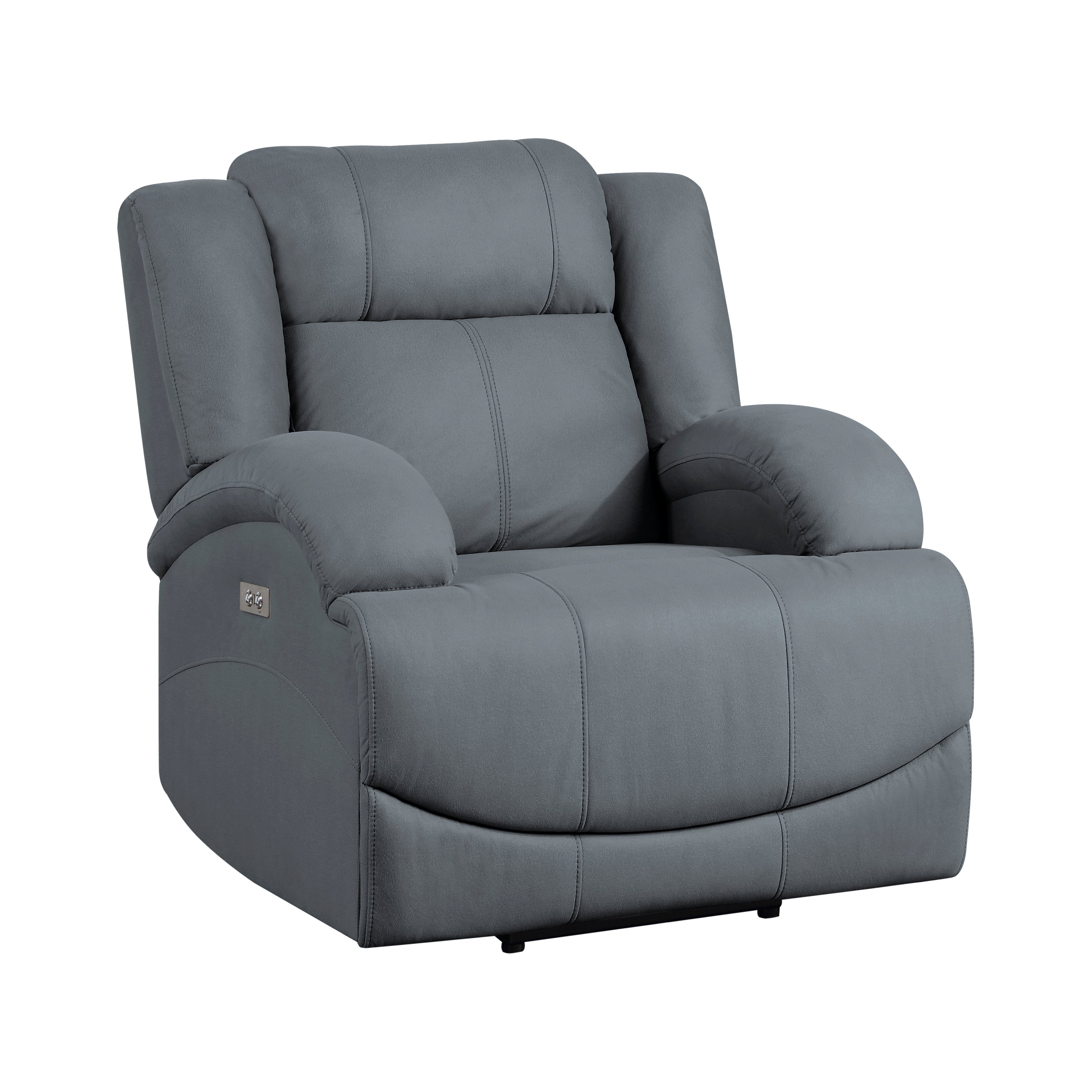 Camryn Graphite Blue Power Reclining Chair - 9207GPB-1PW - Bien Home Furniture &amp; Electronics